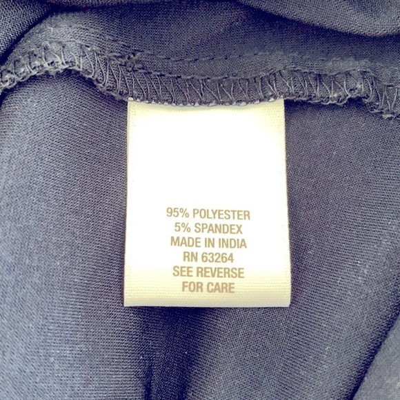 Plus size, formal, elegant, evening wear Navy dress with Crystal straps. Size 3X - Picture 11 of 14